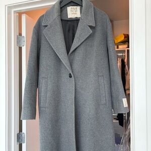 Wilfred Elegant Gray Trench Coat